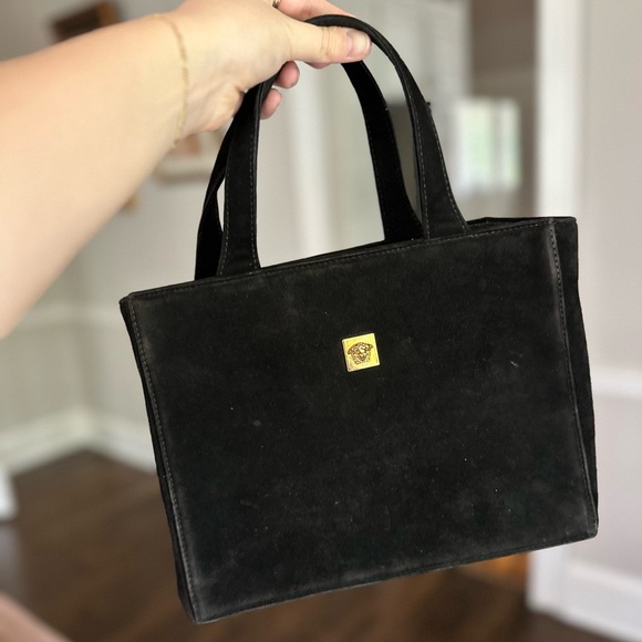 Authentic Lovely Vintage GIANNI VERSACE MEDUSA Kelly styled Handbag - Picture 1 of 13